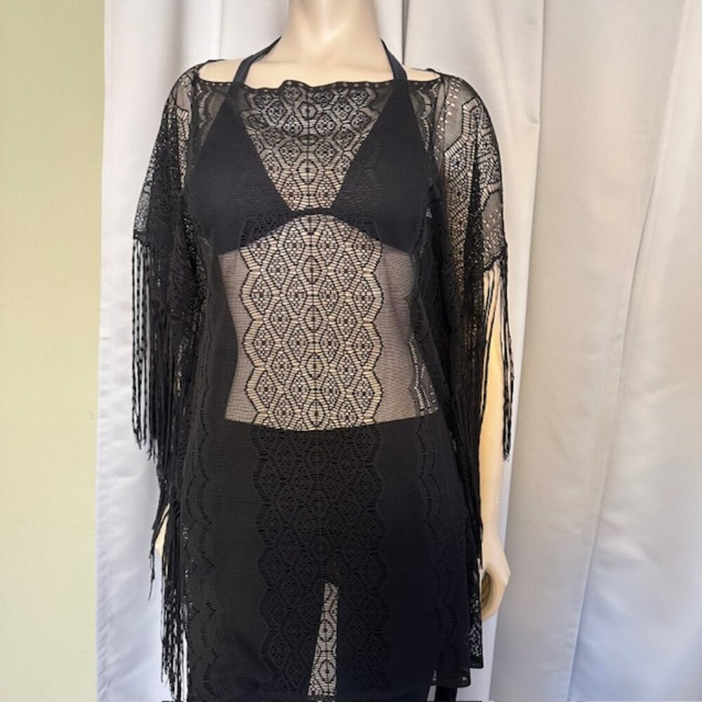 Sexy Lace Swimsuit Cover-Up for Women, Bathing Suit Cover Up, Beach Cover Size L